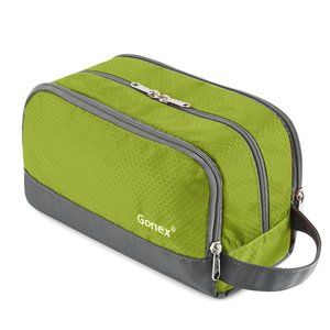 Travel Toiletry Bag Nylon, Dopp Kit Shaving Bag Toiletry Organizer Green👌